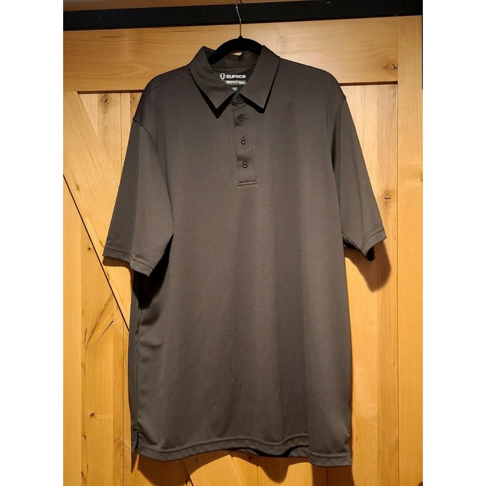 Sunice Mbi Energy Brown Athletic Golf Polo Shirt Men'… Gem